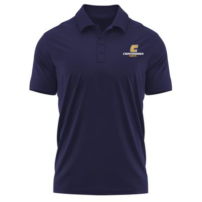 Campus Lab University of Tennessee at Chattanooga Adult Men's Polo Left Chest Logo, Navy, X-Large