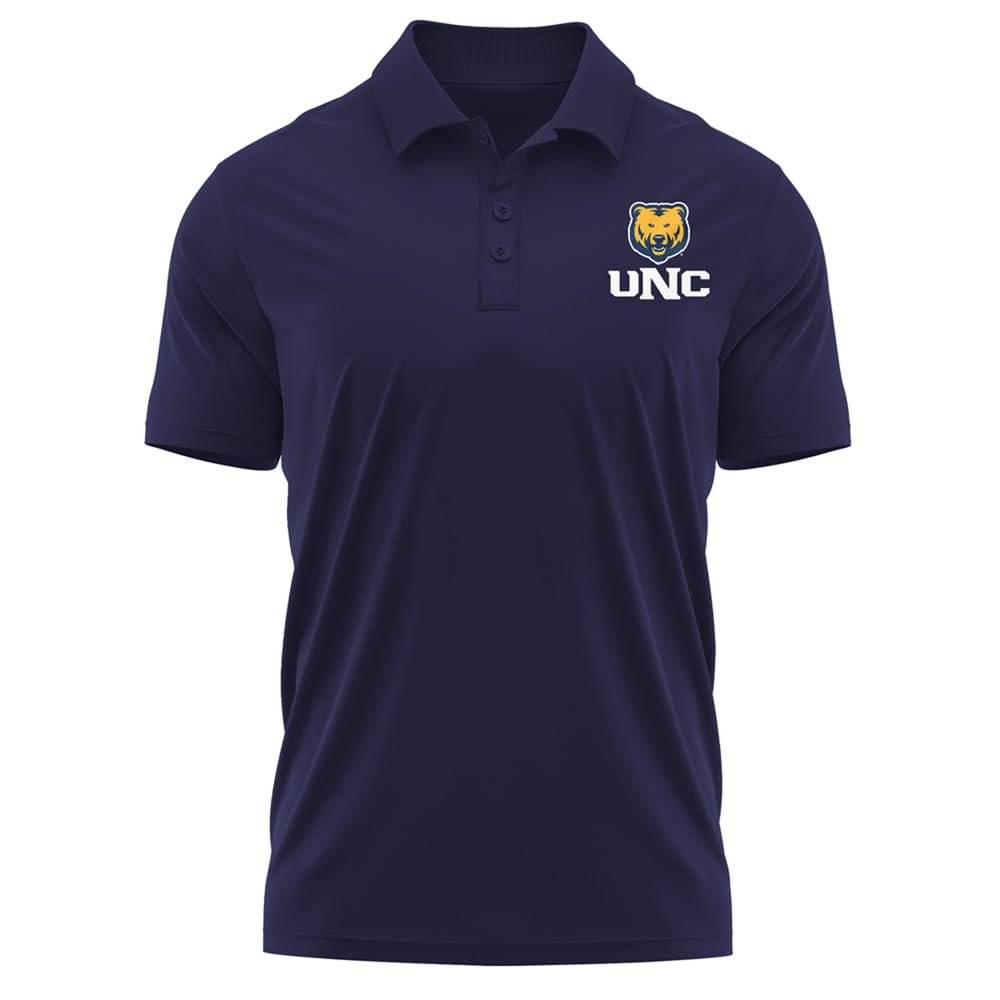 Campus Lab University of Northern Colorado Adult Men's Polo Left Chest Logo, Navy, Small