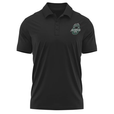 Campus Lab Adams State University Adult Men's Polo Left Chest Logo, Black, Medium