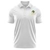 Campus Lab Tiffin University Adult Men's Polo Left Chest Logo, White, Large view 1