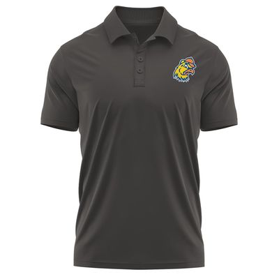 Campus Lab Trinity College Adult Men's Polo Left Chest Logo, Charcoal, XX-Large