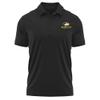 Campus Lab Michigan Technological University Adult Men's Polo Left Chest Logo, Black, Large view 1