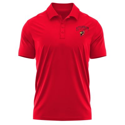 Campus Lab Otterbein University Adult Men's Polo Left Chest Collegiate Logo, Red, XX-Large
