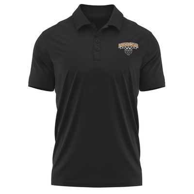 Campus Lab Mercer University Adult Men's Polo Left Chest Logo, Black, X-Large