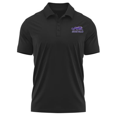 Campus Lab University of Sioux Falls Adult Men's Polo Left Chest Logo, Black, Large