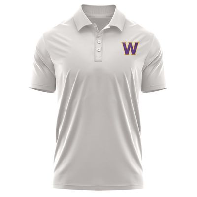 Campus Lab Williams College Adult Men's Polo Left Chest Logo, Athletic Heather, XX-Large