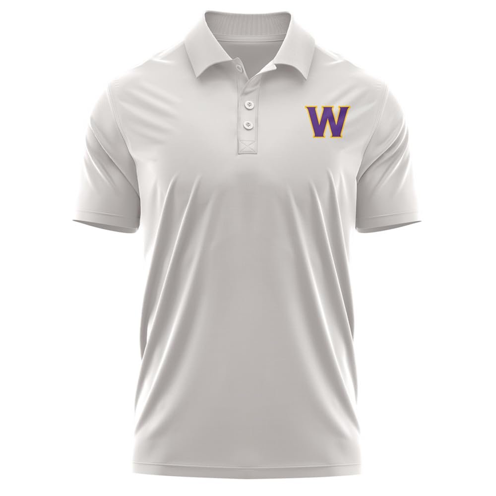 Campus Lab Williams College Adult Men's Polo Left Chest Logo, Athletic Heather, XX-Large