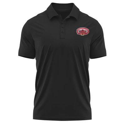 Campus Lab Jacksonville State University Adult Men's Polo Left Chest Logo, Black, XX-Large