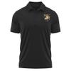 Campus Lab United States Military Academy Adult Men's Polo Left Chest Logo, Black, Large view 1