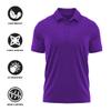 Campus Lab Abilene Christian University Adult Men's Polo Left Chest Logo, Purple, Medium view 4