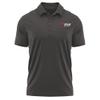 Campus Lab Rogers State University Adult Men's Polo Left Chest Logo, Charcoal, Medium view 1