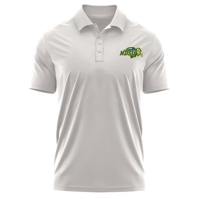 North Dakota State Adult, Men's Polo Left Chest Logo, Athletic Heather, XL