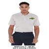 North Dakota State Adult, Men's Polo Left Chest Logo, Athletic Heather, XL view 3