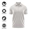 North Dakota State Adult, Men's Polo Left Chest Logo, Athletic Heather, XL view 4