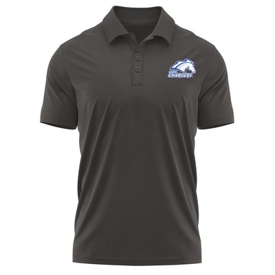 Campus Lab University of Alabama in Huntsville Adult Men's Polo Left Chest Logo, Charcoal, Large