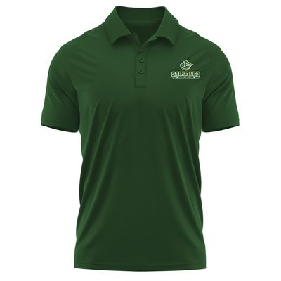 Campus Lab Saint Leo University Adult Men's Polo Left Chest Logo, Hunter Green, Large