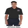 Campus Lab James Madison University Adult Men's Polo Left Chest Logo, Black, Large view 3