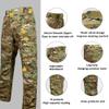SINAIRSOFT Men G4 Combat Uniform,Tactical Military BDU Pants Shirt with Elbow Pads,Airsoft Paintball Outdoors Clothing BK view 3