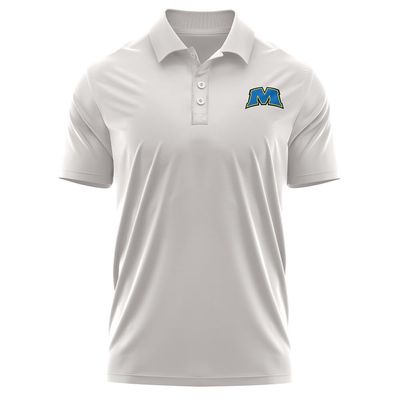 Campus Lab Morehead State University Adult Men's Polo Left Chest Logo, Athletic Heather, Small