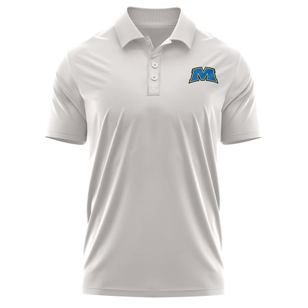 Campus Lab Morehead State University Adult Men's Polo Left Chest Logo, Athletic Heather, Small