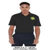 Campus Lab Missouri Southern State University Adult Men's Polo Left Chest Logo, Black, Small view 3