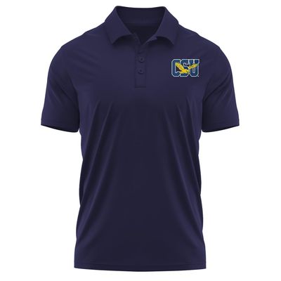 Campus Lab Coppin State University Adult Men's Polo Left Chest Logo, Navy, X-Large