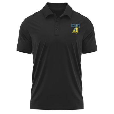Campus Lab College of Southern Nevada Adult Men's Polo Left Chest Logo, Black, XX-Large