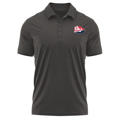 Campus Lab Shippensburg University (Passhe) Adult Men's Polo Left Chest Logo, Charcoal, Medium