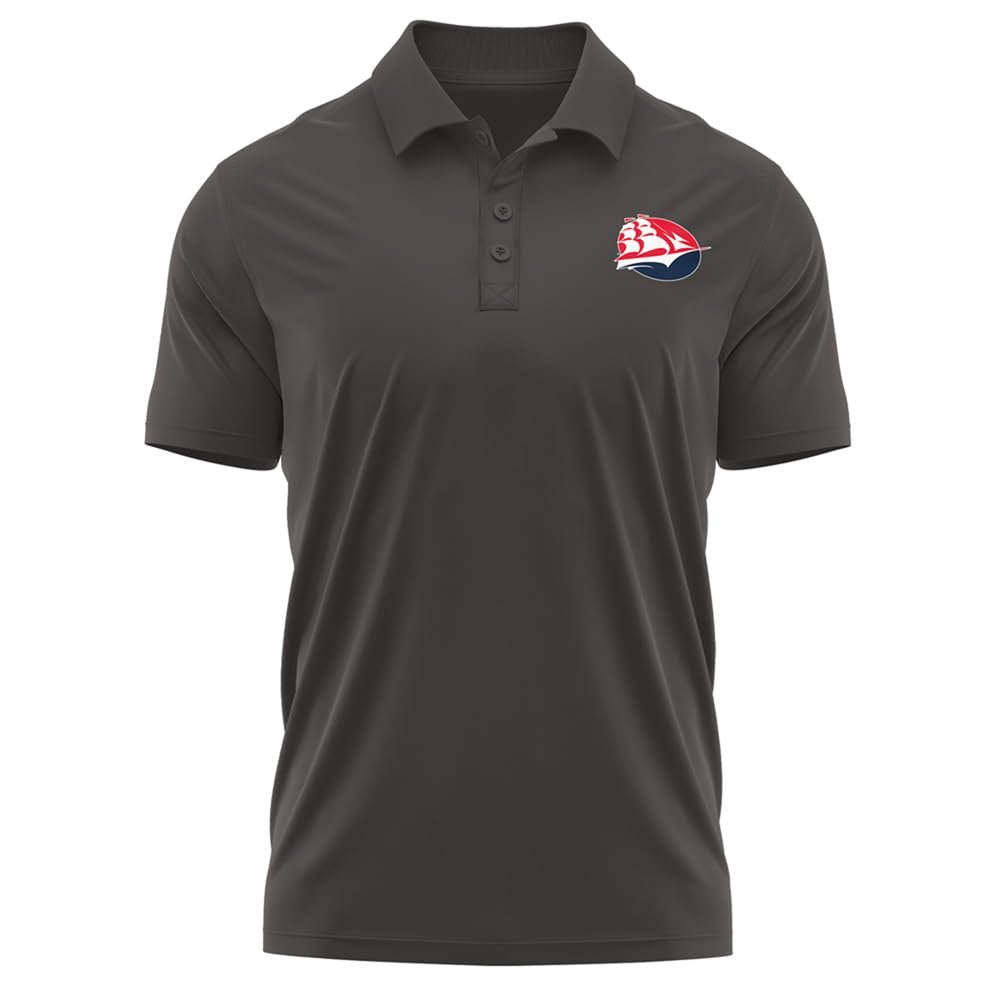 Campus Lab Shippensburg University (Passhe) Adult Men's Polo Left Chest Logo, Charcoal, Medium