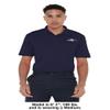 Campus Lab Metropolitan State University of Denver Adult Men's Polo Left Chest Logo, Navy, Small view 3