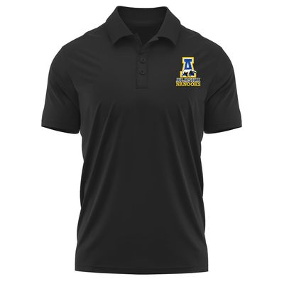 Campus Lab University of Alaska Fairbanks Adult Men's Polo Left Chest Logo, Black, Small