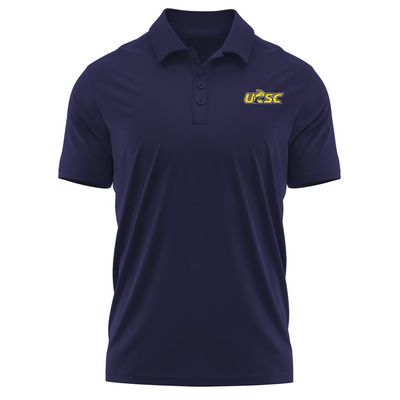 Campus Lab University of California-Santa Cruz Adult Men's Polo Left Chest Logo, Navy, Medium
