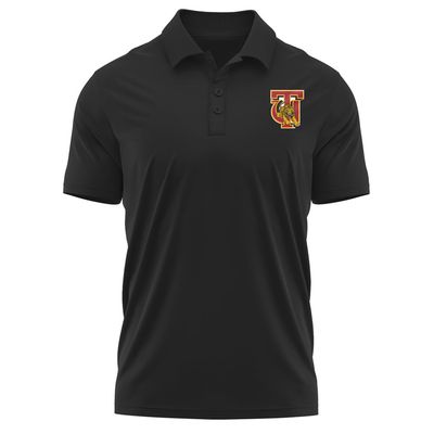 Campus Lab Tuskegee University Adult Men's Polo Left Chest Logo, Black, Small
