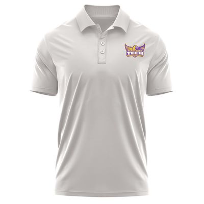 Campus Lab Tennessee Technological University Adult Men's Polo Left Chest Logo, Athletic Heather, X-Large