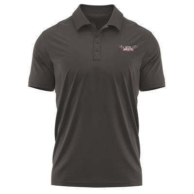 Campus Lab University of Northwestern Ohio Adult Men's Polo Left Chest Logo, Charcoal, Medium