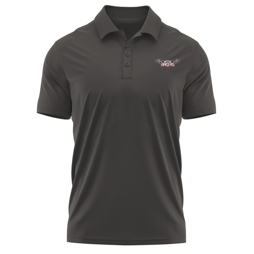 Campus Lab University of Northwestern Ohio Adult Men's Polo Left Chest Logo, Charcoal, Medium