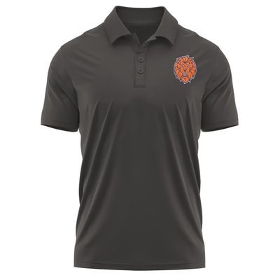Campus Lab Lincoln University (Pa) Adult Men's Polo Left Chest Logo, Charcoal, Large