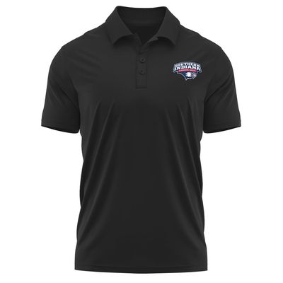 Campus Lab University of Southern Indiana Adult Men's Polo Left Chest Logo, Black, Small