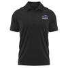 Campus Lab Longwood University Adult Men's Polo Left Chest Logo, Black, Medium view 1
