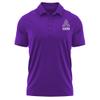 Campus Lab Albion College Adult Men's Polo Left Chest Logo, Purple, XX-Large view 1