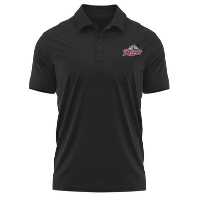 Campus Lab Rider University Adult Men's Polo Left Chest Logo, Black, X-Large