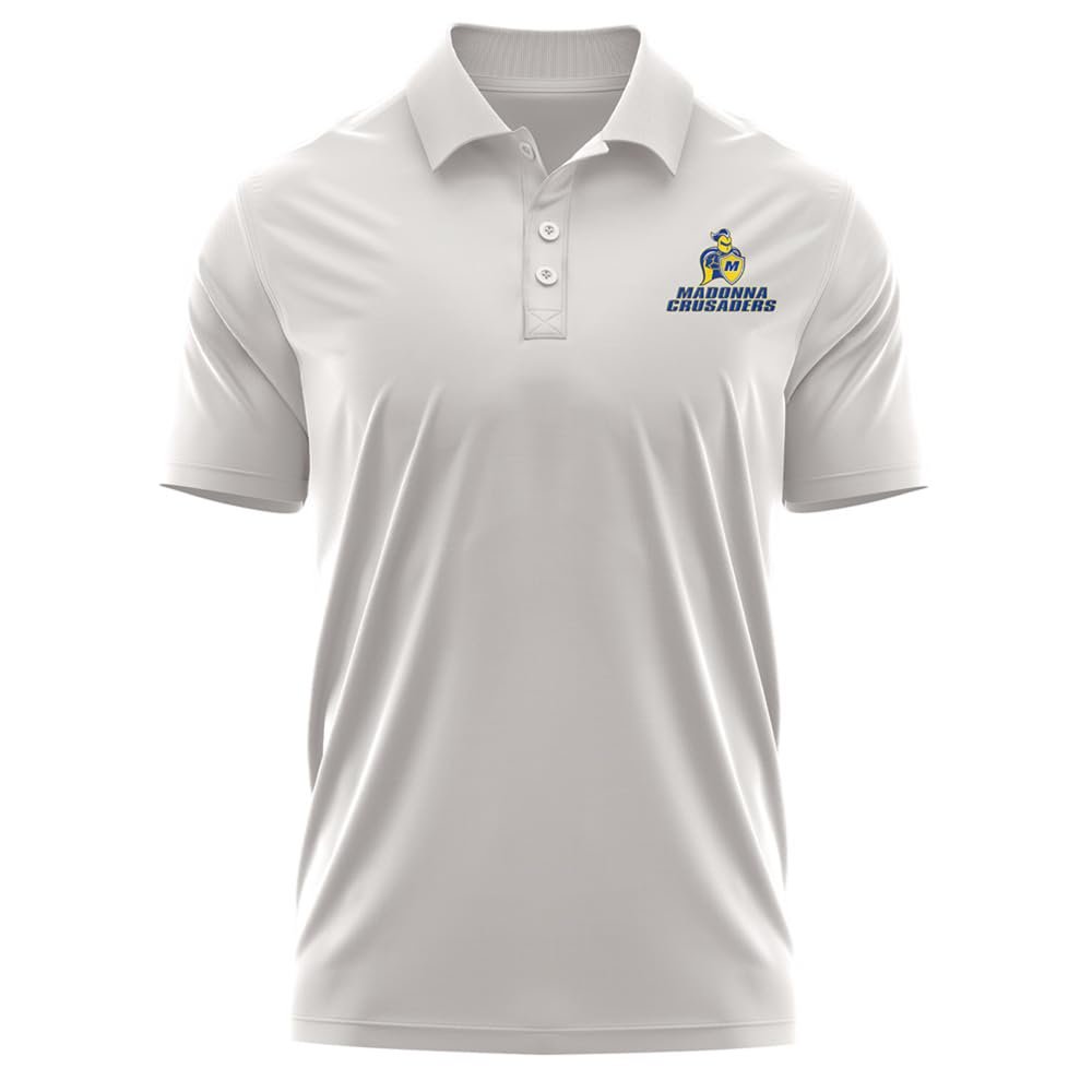 Campus Lab Madonna University Adult Men's Polo Left Chest Logo, Athletic Heather, XX-Large