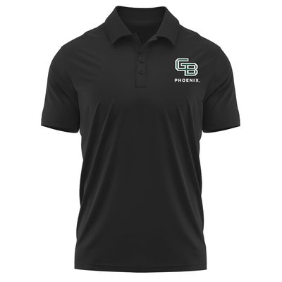 Campus Lab University of Wisconsin-Green Bay Adult Men's Polo Left Chest Logo, Black, X-Large