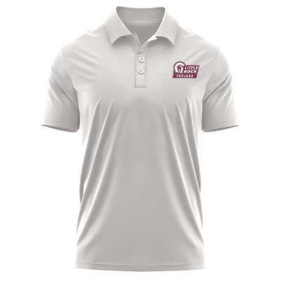 Campus Lab University of Arkansas at Little Rock Adult Men's Polo Left Chest Logo, Athletic Heather, Large
