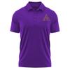 Campus Lab AS University Adult Men's Polo Left Chest Logo, Purple, Small view 1
