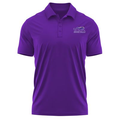 Campus Lab University of Sioux Falls Adult Men's Polo Left Chest Logo, Purple, Large