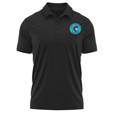Campus Lab Florida Southwestern State College Adult Men's Polo Left Chest Logo, Black, X-Large