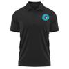 Campus Lab Florida Southwestern State College Adult Men's Polo Left Chest Logo, Black, X-Large view 1