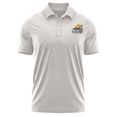 Campus Lab Averett University Adult Men's Polo Left Chest Logo, Athletic Heather, Small