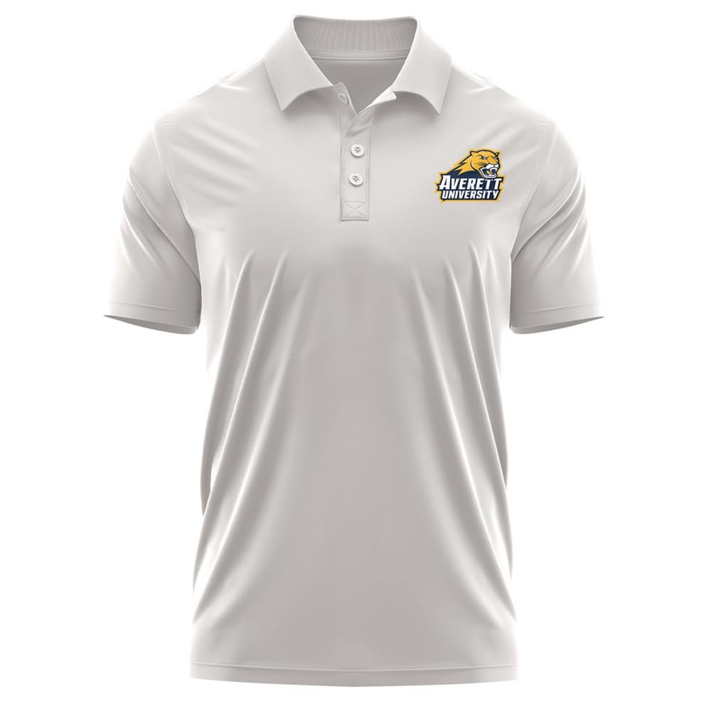 Campus Lab Averett University Adult Men's Polo Left Chest Logo, Athletic Heather, Small